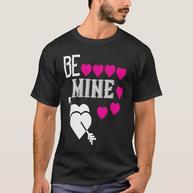 T-shirt Be My Valentine Happy Valentines Day  For Him Her (Devant)