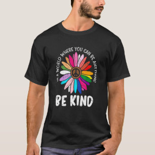 T-shirt Be Rainbow Genre Daisy Lgbtq Black Pride Gay Bi Tr