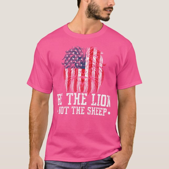 T-shirt Be The Lion Not The Sheep (Devant)