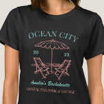 T-shirt Beach Bachelorette Filles Week-end Correspondance<br><div class="desc">Faites un peu de plaisir à votre prochaine soirée de bachelorette avec ce magnifique jeu de maillots de plage personnalisés. Que vous fêtiez un voyage à la plage, des vacances pour les filles ou des vacances pour les meilleurs amis, ces t-shirts personnalisés pour les fêtes de bachelorette de plage sont...</div>
