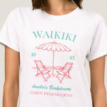 T-shirt Beach Bachelorette Party Filles Week-end Personnal<br><div class="desc">Faites un peu de plaisir à votre prochaine soirée de bachelorette avec ce magnifique jeu de maillots de plage personnalisés. Que vous fêtiez un voyage à la plage, des vacances pour les filles ou des vacances pour les meilleurs amis, ces t-shirts personnalisés pour les fêtes de bachelorette de plage sont...</div>