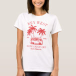 T-shirt Beach Bachelorette Party Palm Tree Logo Vintage<br><div class="desc">Faites un peu de plaisir à votre prochaine soirée de bachelorette avec ce magnifique jeu de maillots de plage personnalisés. Que vous fêtiez un voyage à la plage, des vacances pour les filles ou des vacances pour les meilleurs amis, ces t-shirts personnalisés pour les fêtes de bachelorette de plage sont...</div>