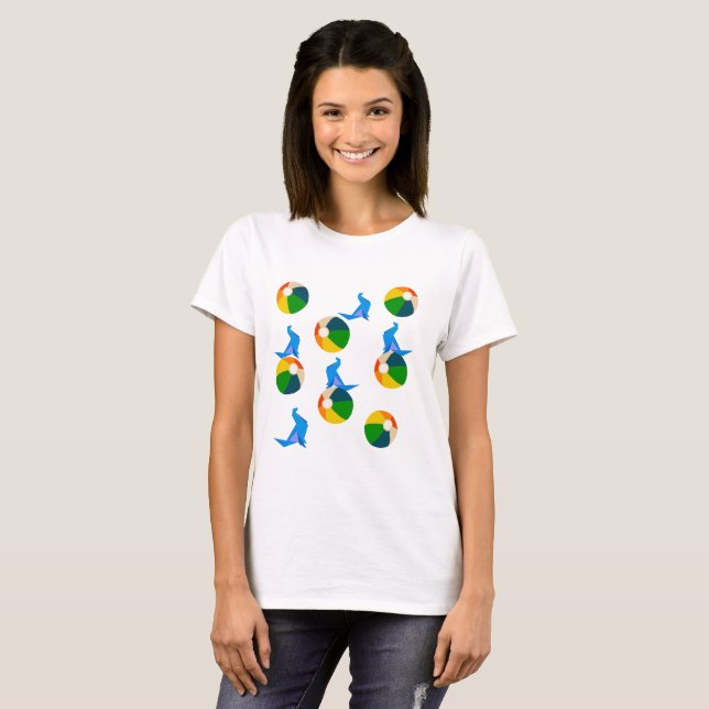 T-shirt Beach Ball & Seal (Devant entier)
