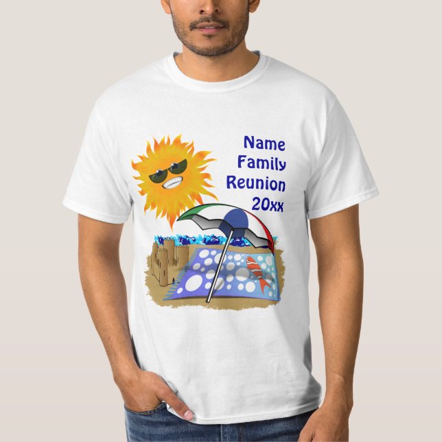 T-shirt Beach Blanket Réunion familiale (Devant)