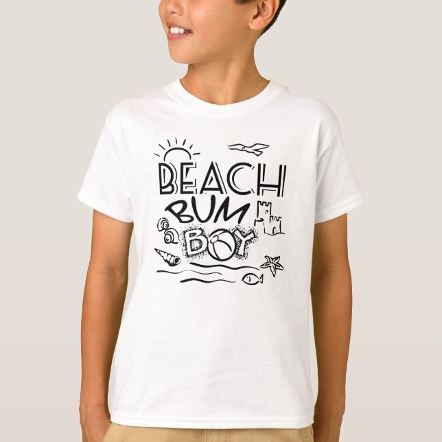 T-shirt Beach Bum Boy (Devant)