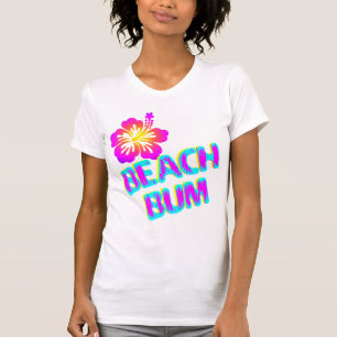 T-shirt Beach Bum Dit Plumeria Flower