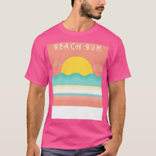 T-shirt Beach Bum Retro Vintage Beach design pour la plage