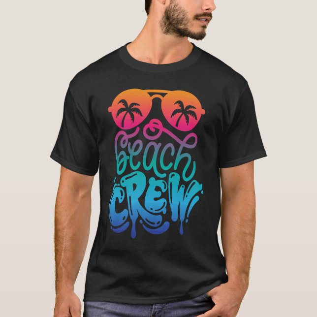 T-shirt Beach Crew Family Vacation Matching Group (Devant)