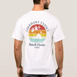 T-shirt Beach Cruise Retro Famille Réunion Grand-pa Vacanc