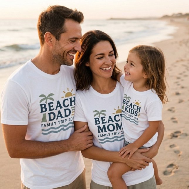 T-shirt Beach Dad Shirt Family Vacation Shirt Matching  (Créateur téléchargé)