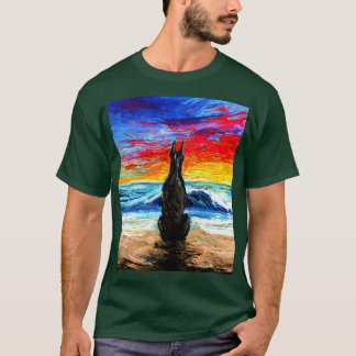 T-shirt Beach Days Doberman
