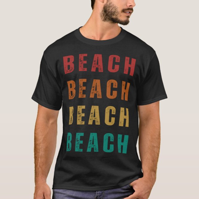 T-shirt Beach Fun and Vintage Style (Devant)