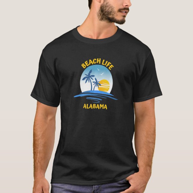 T-shirt Beach Life Alabama Premium (Devant)