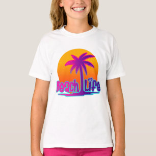 T-shirt Beach Life Devis texte été et aventure