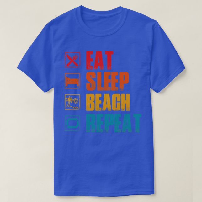 T-shirt beach lover (Design devant)