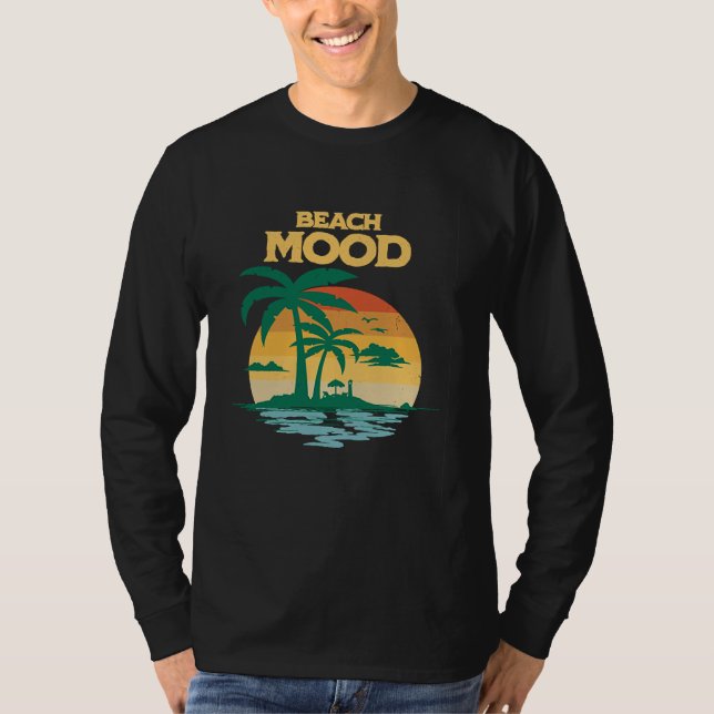 T-shirt Beach Mood  Aloha Hawaii Hawaiian Island Palm Tree (Devant)