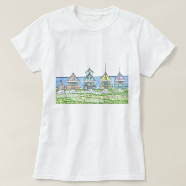 T-shirt Beach Shack Life 1; Tshirt; Bleu (Design devant)