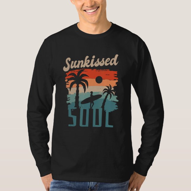 T-shirt Beach Surfing Island Lifestyle - Sunkissed Soul (Devant)