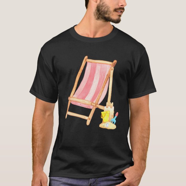 T-shirt BEACH TIME Classic beach chair (Devant)