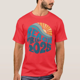 T-shirt Beach Trip 2025 Beach Matching Famille Vacat d'été