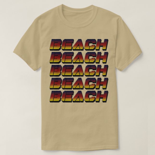 T-shirt Beach Typography (Design devant)