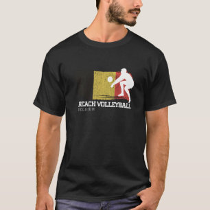 T-shirt Beach Volleyball Belgique Drapeau Aimer Volleyball