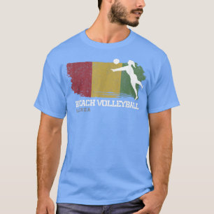T-shirt Beach Volleyball Femme Guinée Drapeau Volleyball G