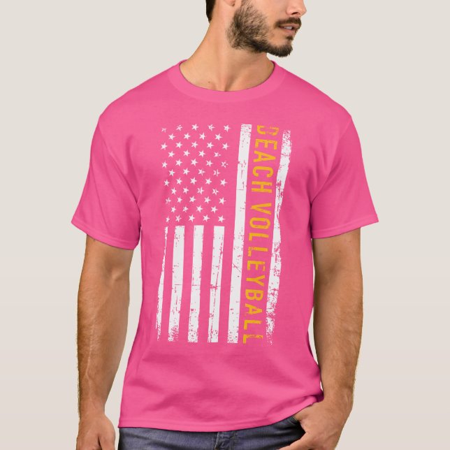 T-shirt Beach Volleyball Usa (Devant)