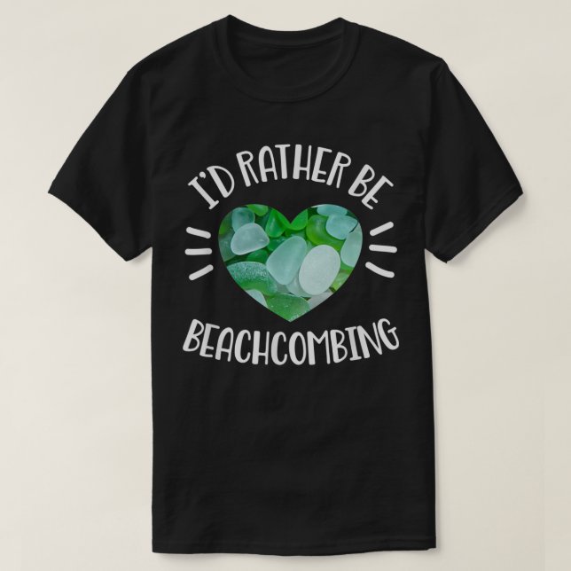 T-shirt Beachcombing en verre de mer (Design devant)