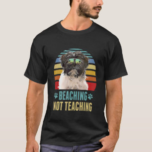 T-shirt Beaching Not Enseignant Tibétain Terrier Chien été