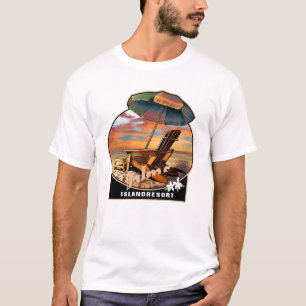 T-shirt Beachy Vibes Tee, Heure d'été rétro, Sunset Tshir