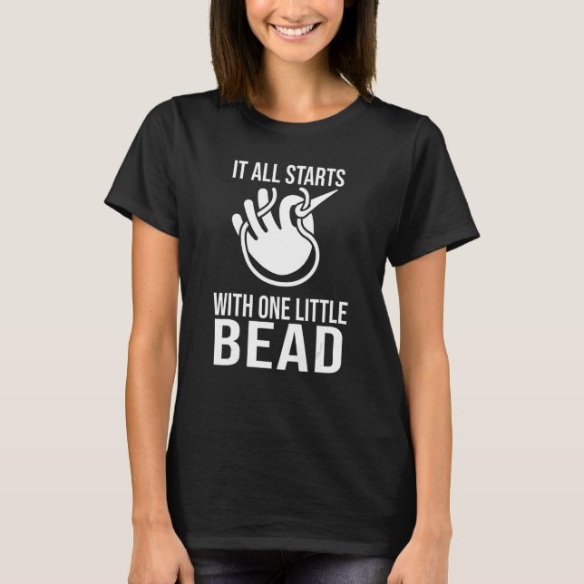 T-shirt Bead Noun Définition Beading Beading Stitchi (Devant)