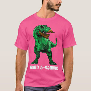 T-shirt BeadASaurus Beard Hipster Porté Hommes Plein Beard