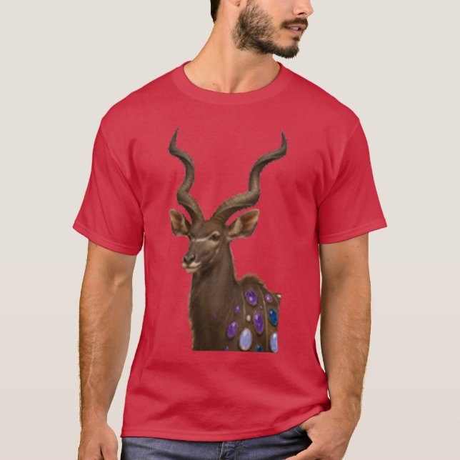 T-shirt Beaded Majesty The Greater Kudu (Devant)