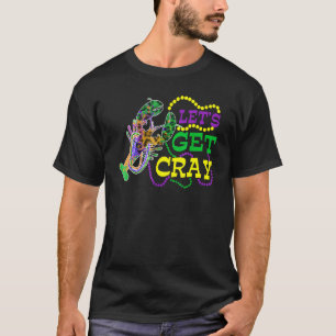 T-shirt Beads Bling Obtenons Cray Dabbing Crawfish Mardi