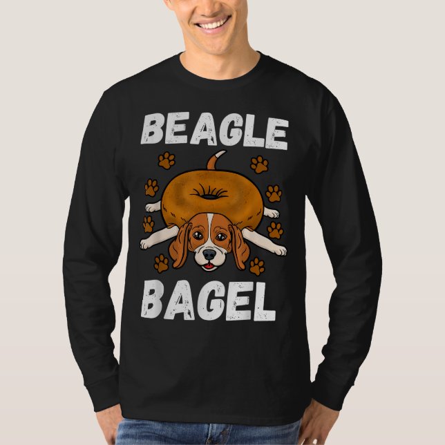 T-shirt Beagle Bagel Baker Roll Lover Blé Juif Pain D (Devant)