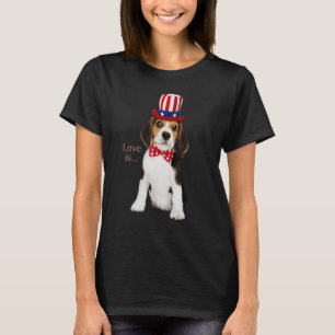 T-shirt Beagle Beagle Amour Est Chien Maman Papa Chiot Ani