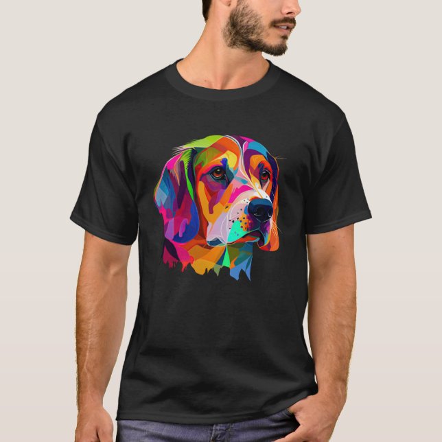 T-shirt Beagle  Beagle Pop Cute Beagle (Devant)