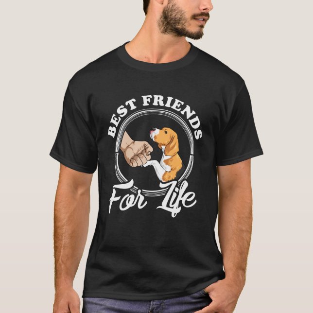 T-shirt Beagle  Best Friends For Life  Beagle (Devant)