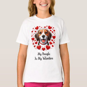 T-shirt Beagle Bliss : Célébrer la Saint Valentin