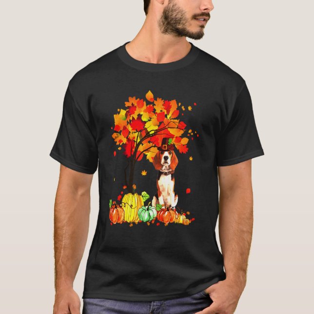 T-shirt Beagle bon thanksgiving (Devant)