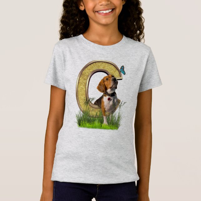 T-Shirt Beagle-Capital-Anniversaire lettre C (Devant)