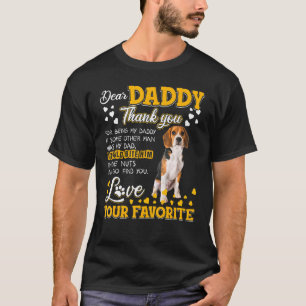 T-shirt Beagle Cher Papa Merci D'Être Mon Père