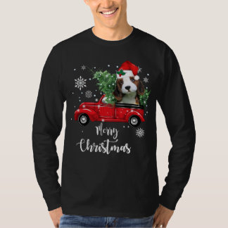 T-shirt Beagle Chien Chien Chien Roue Camion Camion Rouge