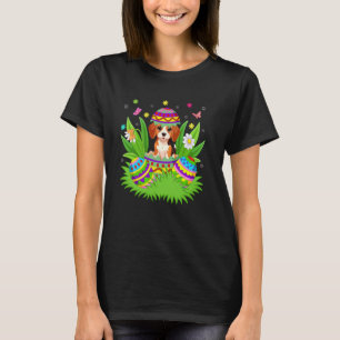 T-shirt Beagle Chien Joyeux Pâques Lapin Chasse aux œufs B
