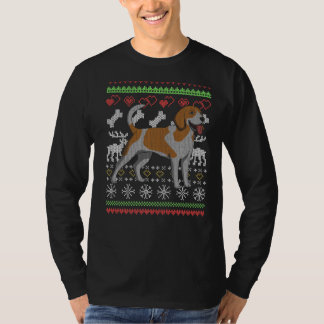 T-shirt Beagle Chien Père Noël Moche Motif de Noël X Ma