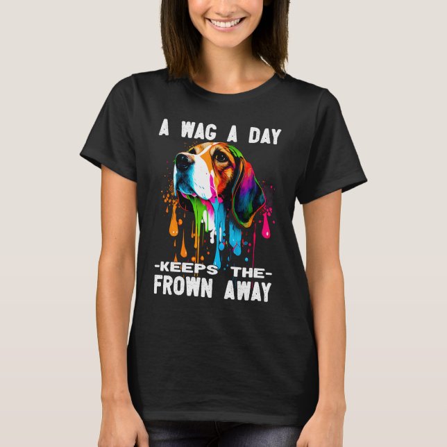T-shirt Beagle   Chien   Propriétaire de chien  1 (Devant)