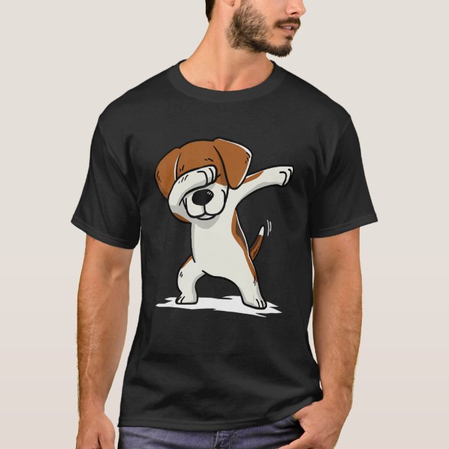 T-Shirt beagle Cute Dabbing Dabbing Dab Dance Don  (Devant)
