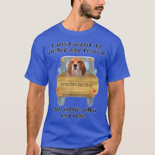 T-shirt Beagle de chien conducteur de camion