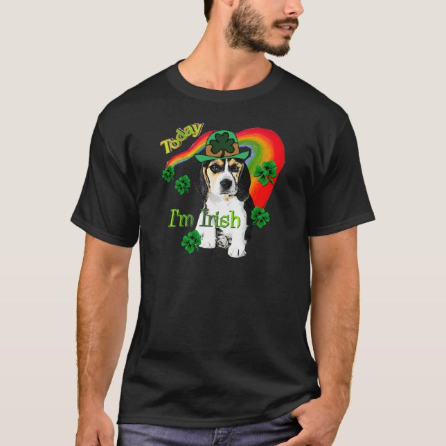 T-shirt Beagle de la Saint-Patrick (Devant)